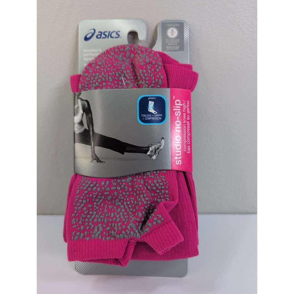 New‎ ASICS Studio No-Slip Compression Knee High Training Socks - Picture 3 of 4
